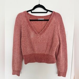Urban Outfitters Rust Orange Fuzzy Sweater